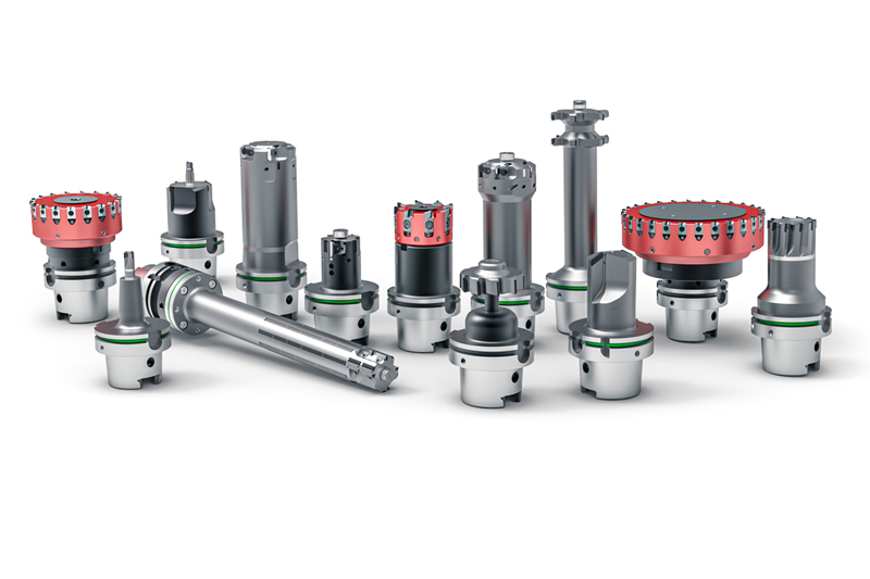 The picture shows a group of tools from MAPAL that are designed for minimum quantity lubrication.