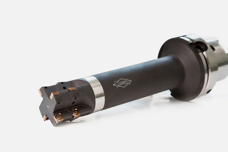 A radial boring tool with ISO indexable inserts from MAPAL.