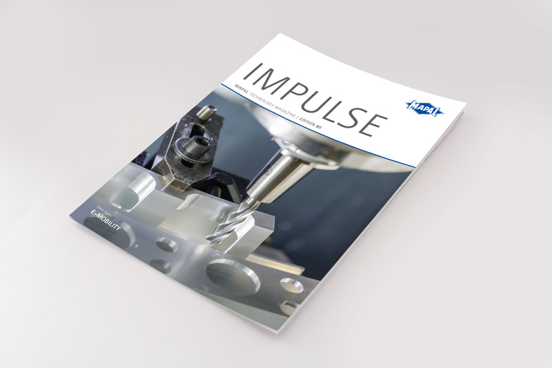 Front page of edition 80 of the technology magazine IMPULSE from MAPAL.