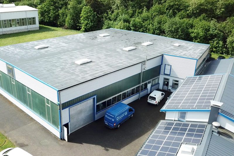 Blick auf den Standort der Mangner GmbH in Bad Laasphe