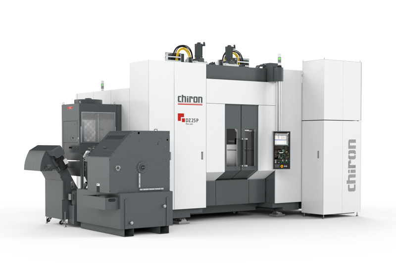 The machining center DZ 25 P five axis developed by CHIRON for highly productive maching.